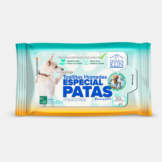 Toallitas para patas perros y gatos